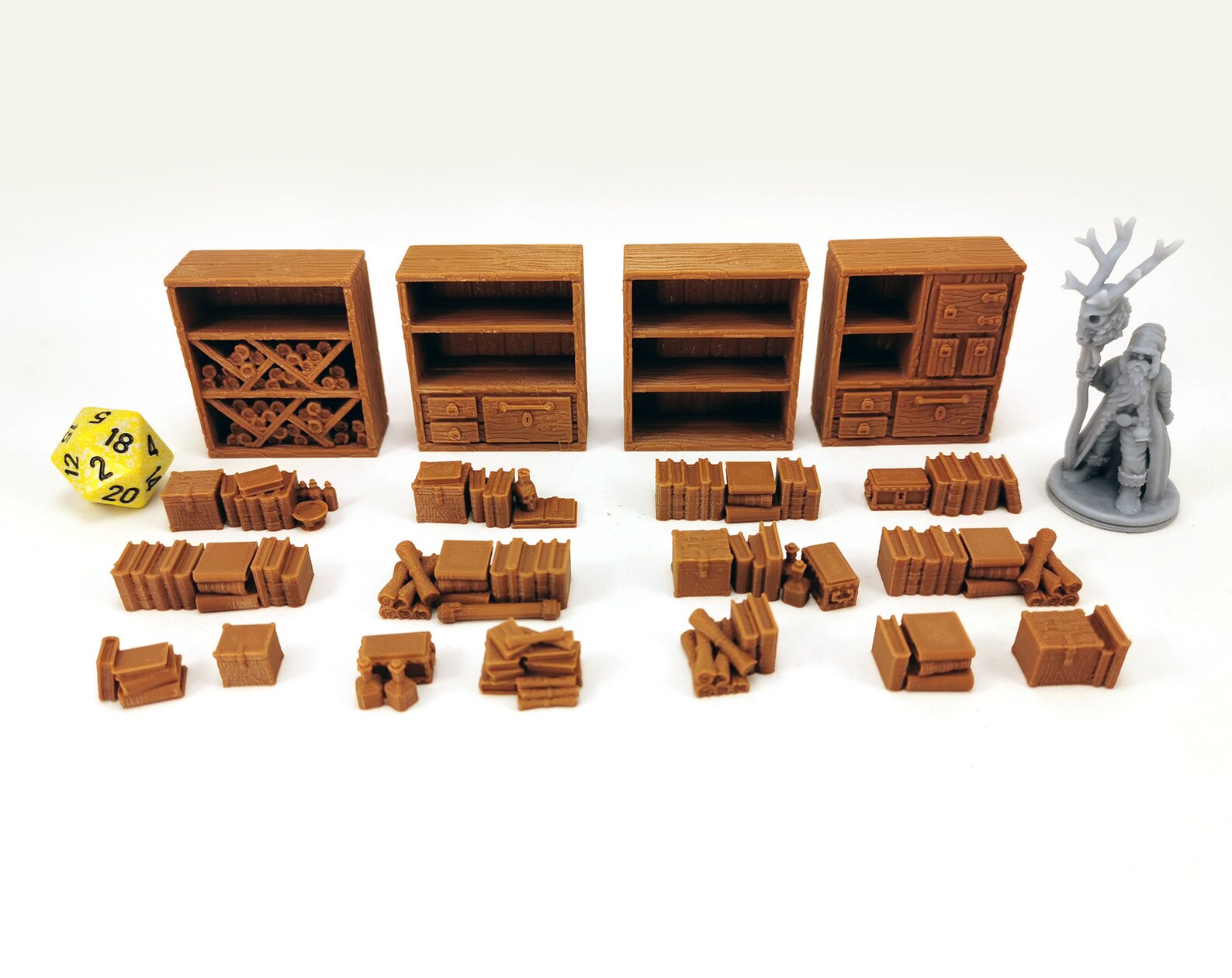 Modular Library Shelves 28mm Dungeons and Dragons Miniatures Etsy