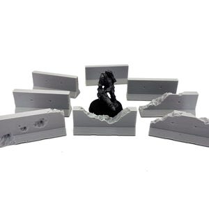 Necromunda Jersey Barriers | Set 8x | 32mm Scatter Terrain