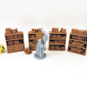 Modular Library Shelves | 28mm Dungeons and Dragons Miniatures | D&D Miniatures