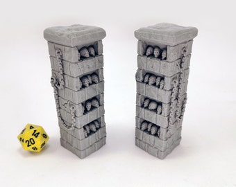 Catacomb Pillars | 28mm Tabletop Terrain