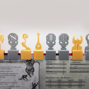 DM Screen Top Initiative Trackers | Set 27x | Dungeons and Dragons Gaming Accessories