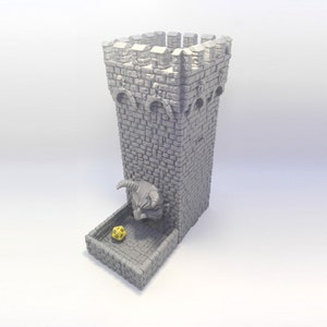 Demon Tower - Dice Tower with Tray | Tabletop Accessory | Dungeon Master Gift
