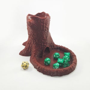 Druidic Dice Tower - Dice Tower with tray - Dungeons and Dragons Accessories - Dungeons and Dragons Gift