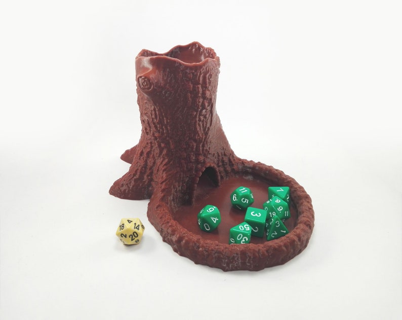 Druidic Dice Tower Dice Tower with tray Dungeons and Dragons Accessories Dungeons and Dragons Gift image 1