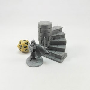 Spiral Stairs: 28mm Dungeons and Dragons Tabletop Terrain