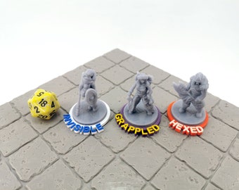DnD Condition Rings | Dual Color Set 38x | Dungeons and Dragons Gaming Accessories | Dungeons and Dragons Gift