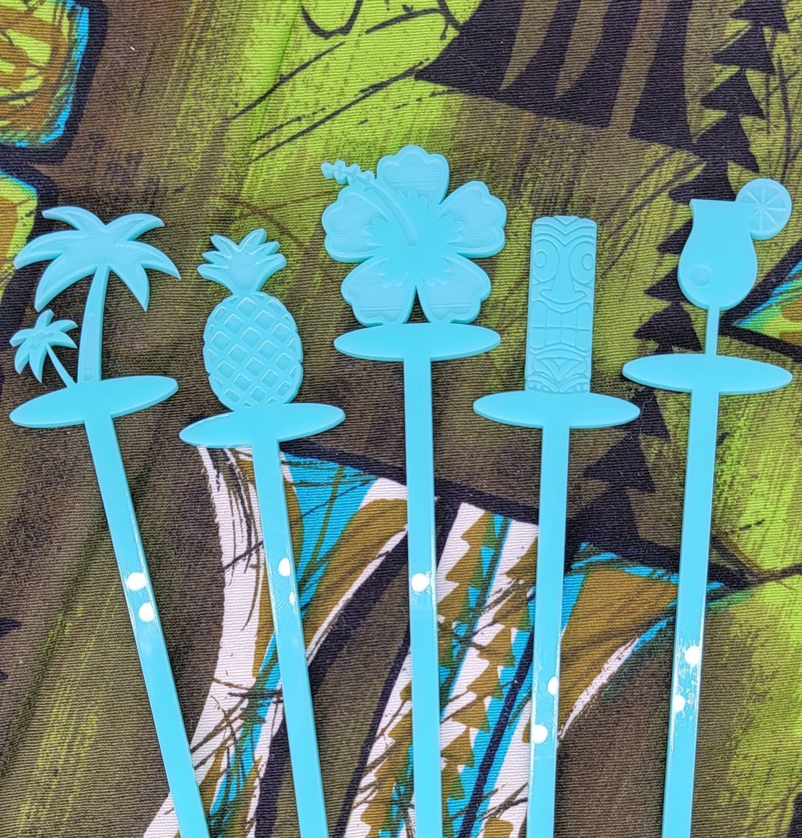 Tropical Tiki Swizzle Sticks Etsy