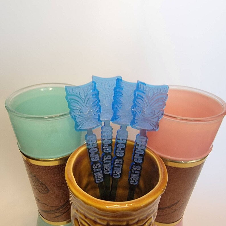 Custom Tiki Swizzle Sticks Etsy
