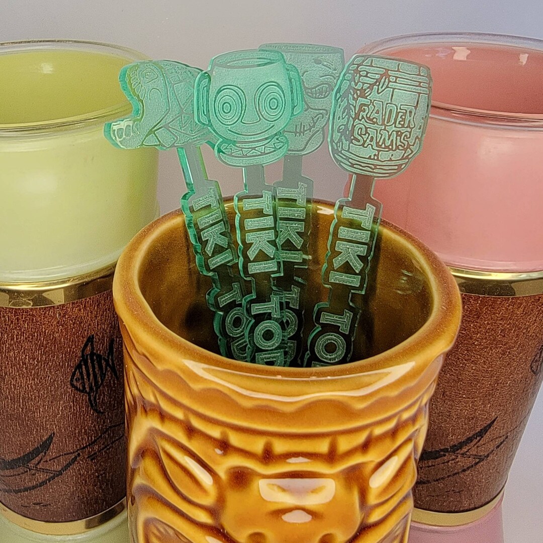 Trader Sam's Tiki Mug Swizzle Sticks Special Edition Etsy