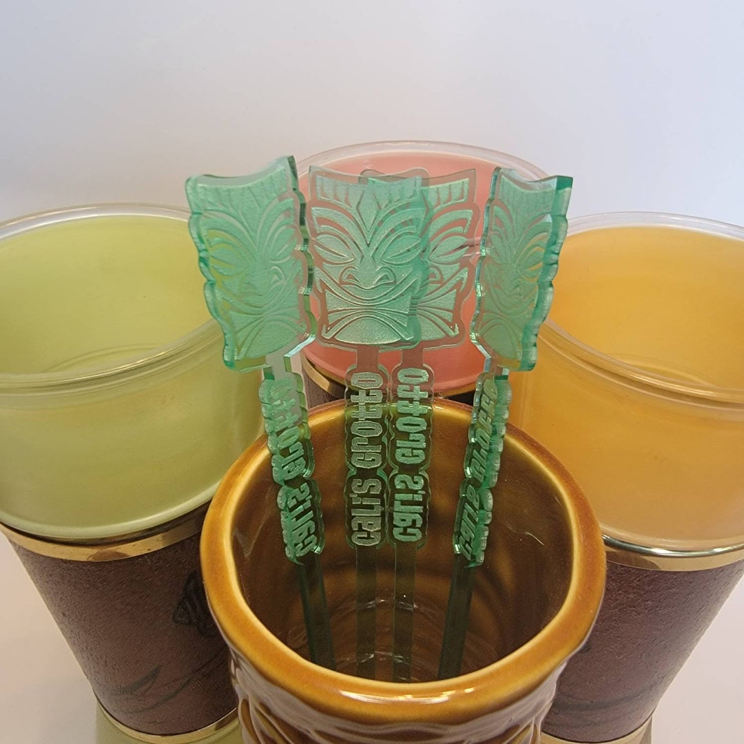 Custom Tiki Swizzle Sticks Etsy