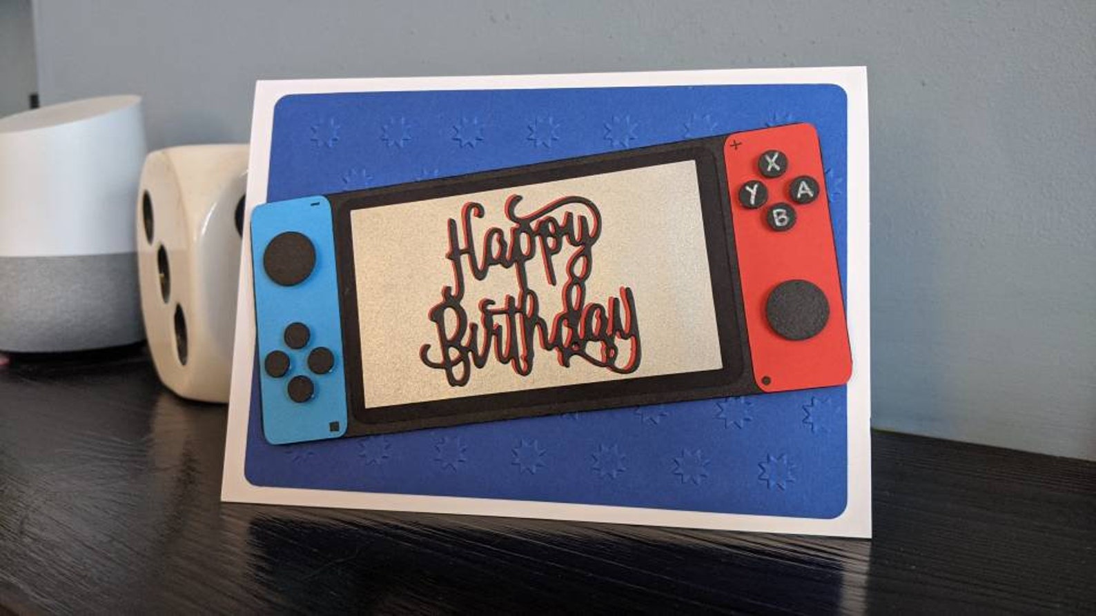 Handmade Nintendo Switch birthday card blank Etsy