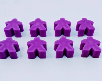 3D Printed Meeples - Solid Board Game Pieces (Set of 8)