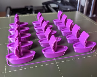 3D printed Board Game Pieces: Ships