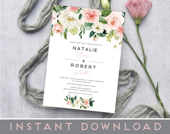 wedding invitations etsy