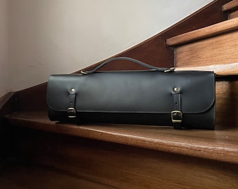 Flute case cover, Flute Bag, Gift for a Flute player, transverse flute, Genuine leather flute bag, personalized flute bag