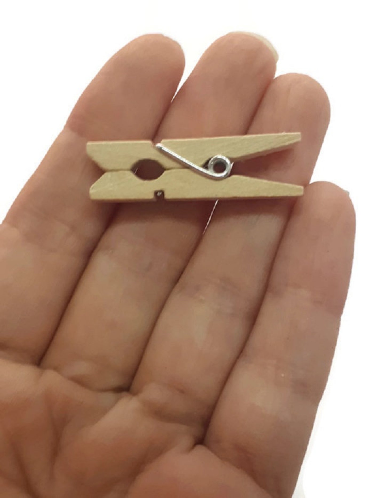 20 Clips de ropa de madera natural Note Pegs 35 x 7mm Etsy España