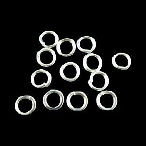 200 Jump Rings 6mm High Quality Silver Plated