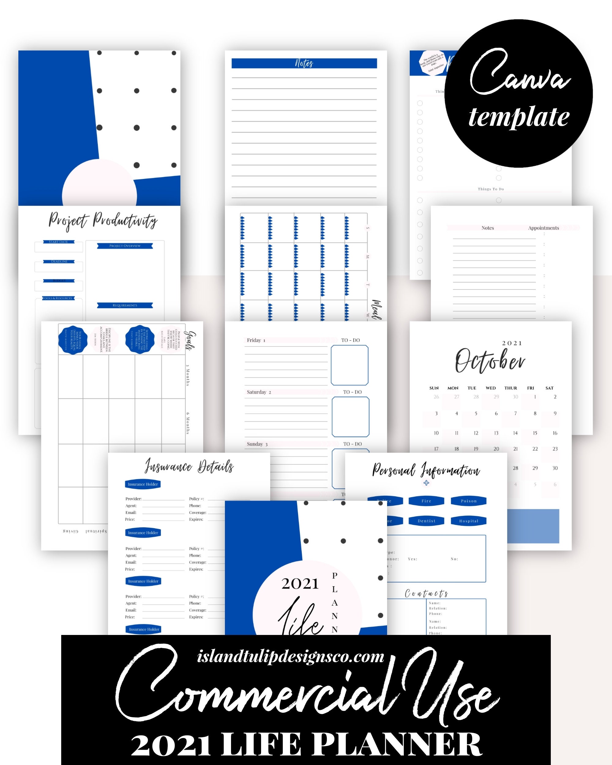 Life Binder 2022 Canva Planner Template Commercial Use Life Binder 2022 Canva Planner Template Commercial Use