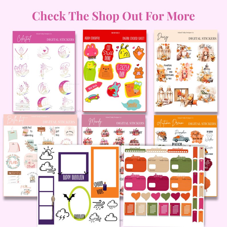 Cute Quotes Digital Sticker Set for Use in Goodnotes and Other Note