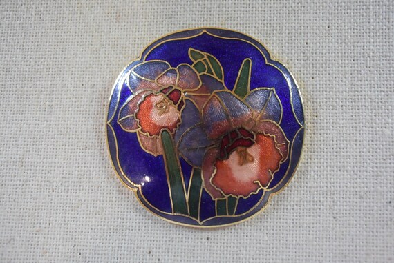 Cloisonne brooch clearance