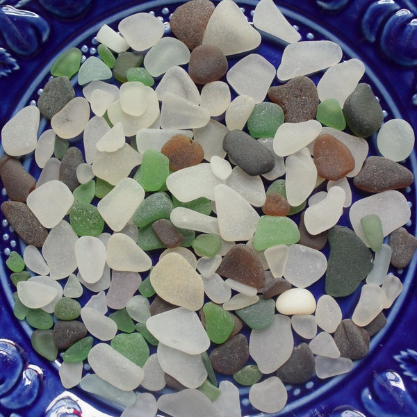 Bulk Sea Glass, 240+ grams Genuine Nova Scotia Sea Glass,  Mixed Natural Sea Glass