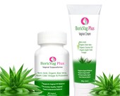 Boric Acid Capsules and Cream Aloe Vera, Coconut Oil, Vinegar Probiotics 30 Caps and 2 oz Vaginal Cream Applicators Included