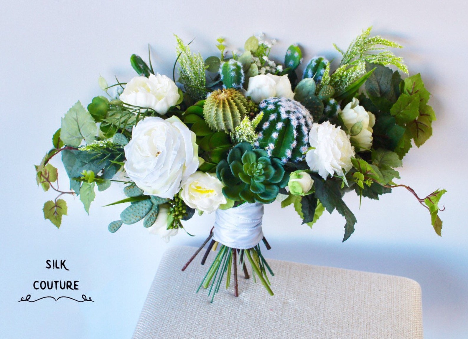 Wedding Bouquet Cactus Bouquet Succulent Bouquet Boho Etsy