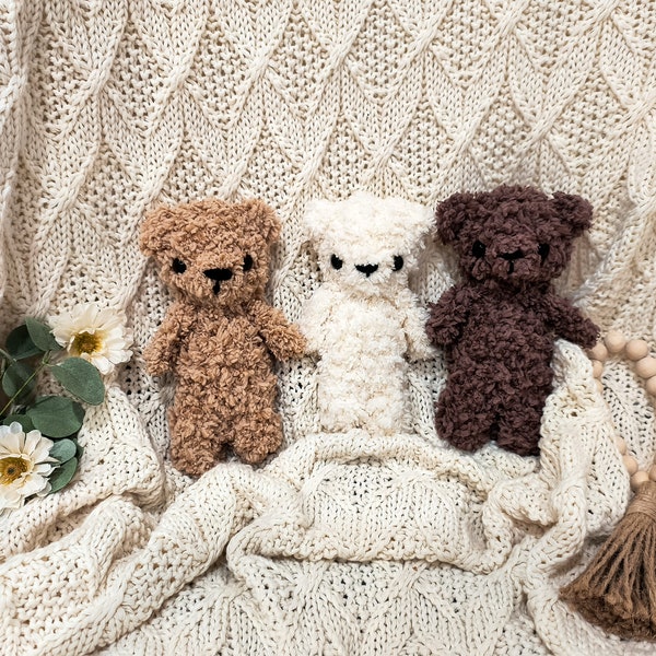 Crochet Bear, Plushie, Handmade