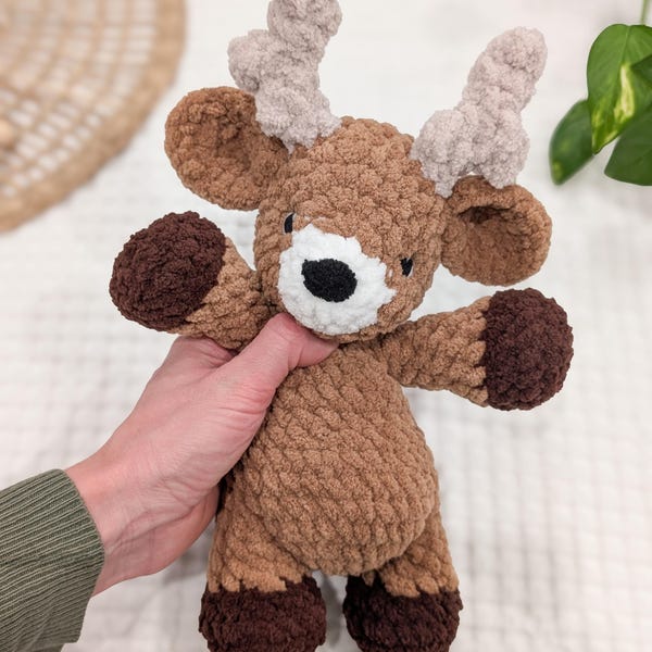 Crochet Deer Plushie,Gift Ideas, Nursery, Soft Toy