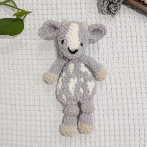 Crochet Goat Snuggler, Handmade