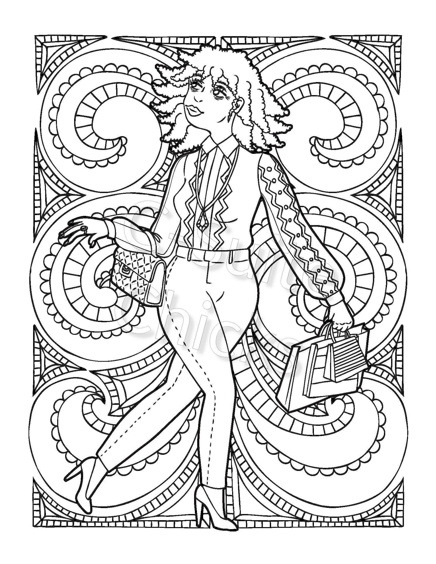 Coloring Book Page Coloring Pages Digital Coloring Instant | Etsy