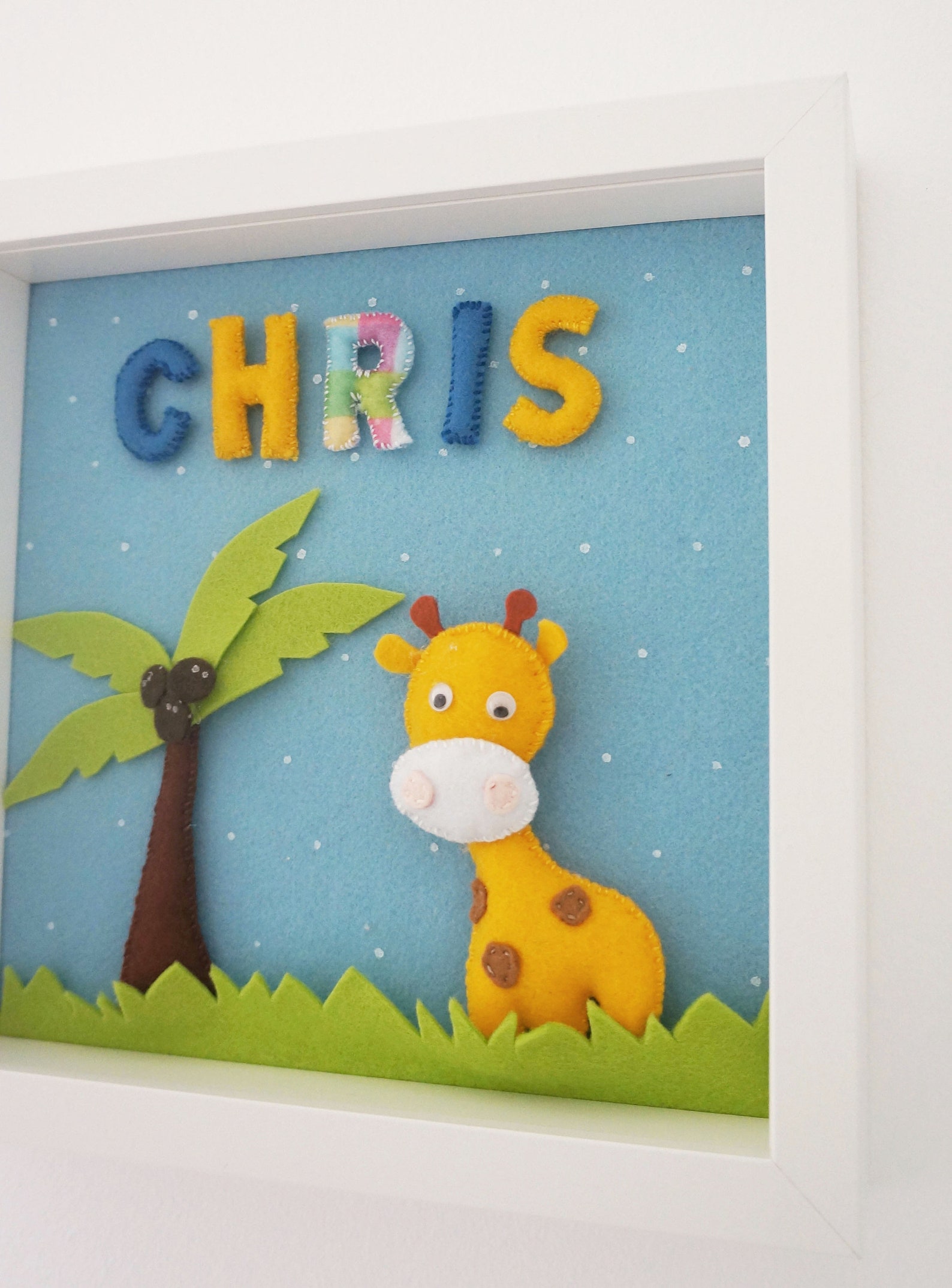 Personalized Felt Frame Baby Decorative Frame Baby Room Etsy
