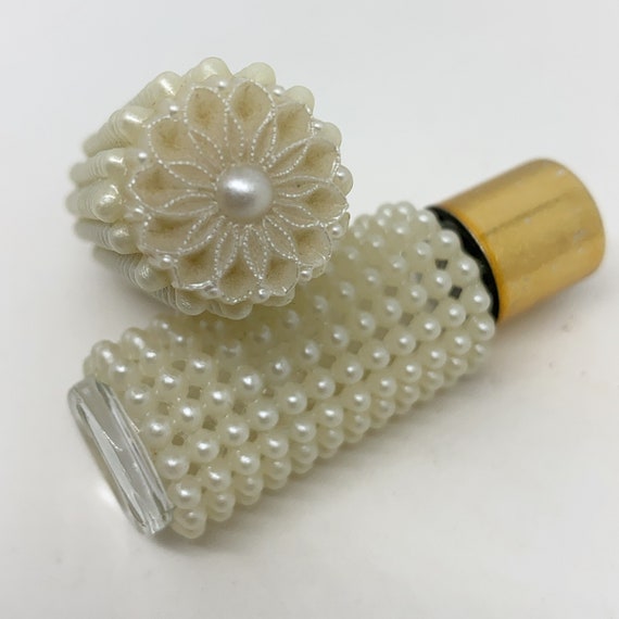 SET Vintage Lipstick Case & Perfume Bottle / SET … - image 1