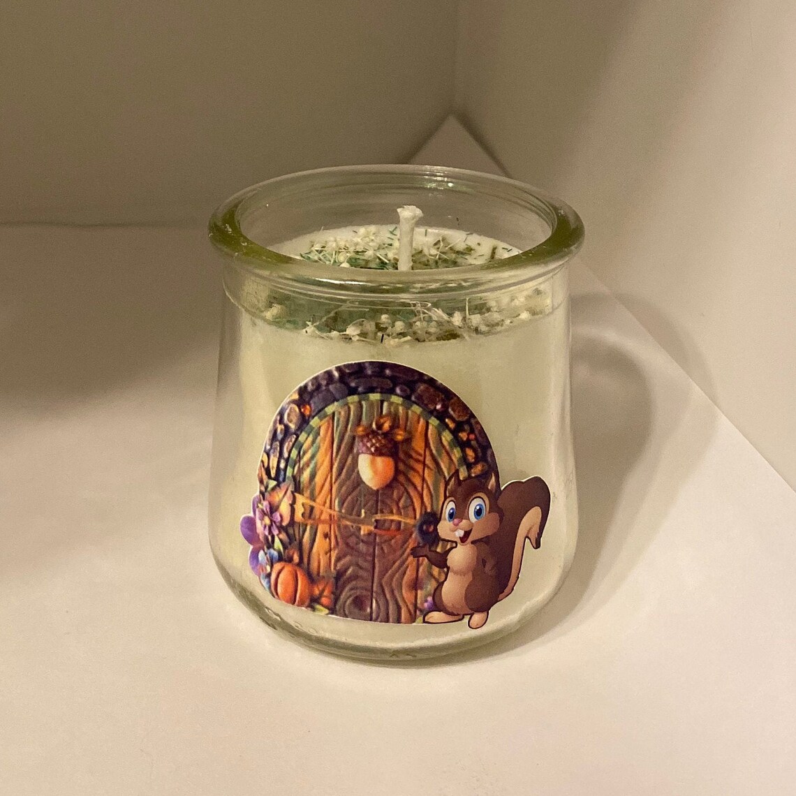 Squirrel Candle / Fairy Door Candles / Fairy Candle / Spring Etsy