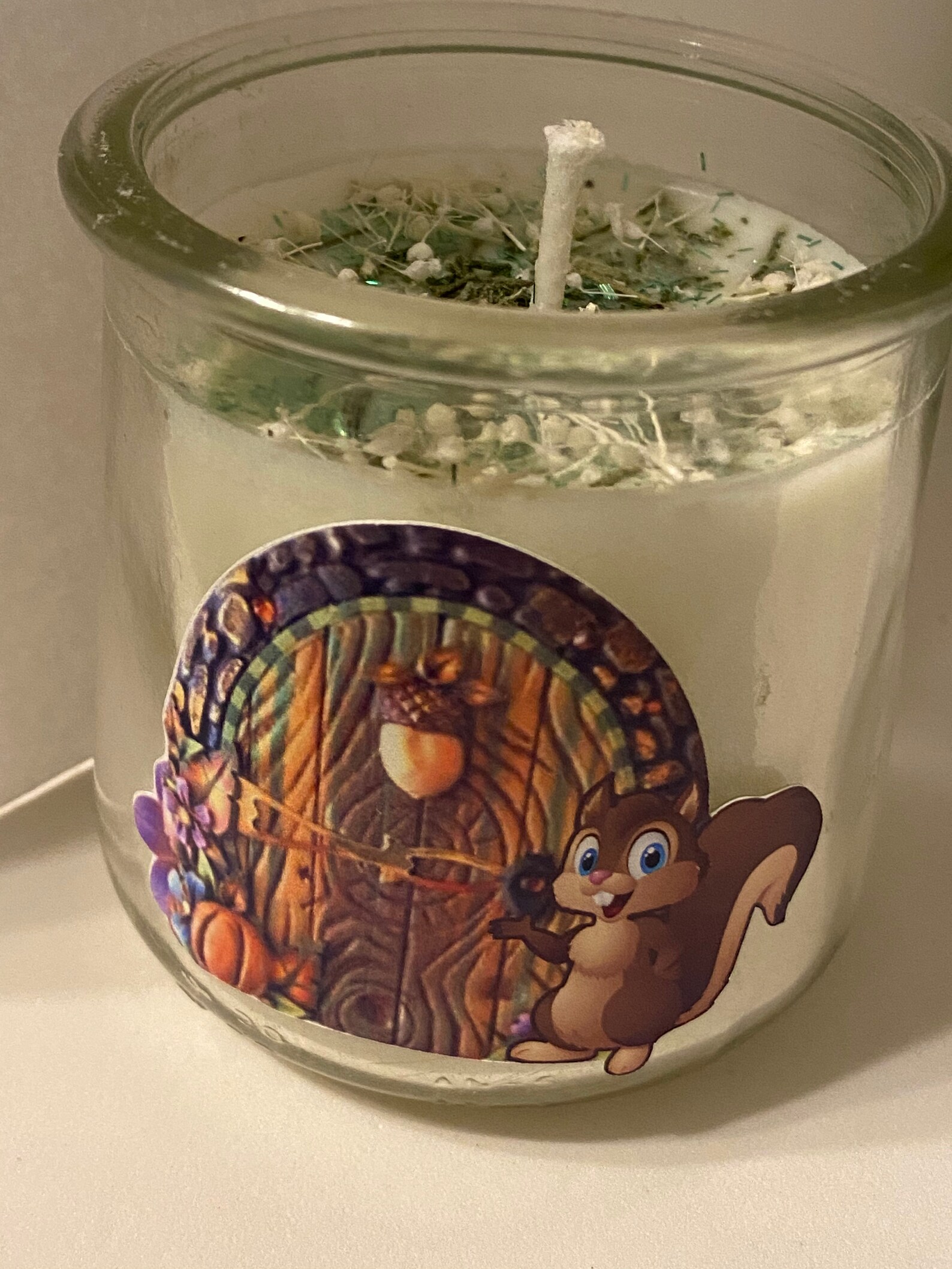 Squirrel Candle / Fairy Door Candles / Fairy Candle / Spring Etsy