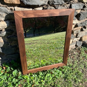 Walnut Wood Mirror