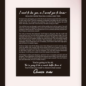 I Used to Be You Empowerment Poster / Trauma Print / PTSD / - Etsy