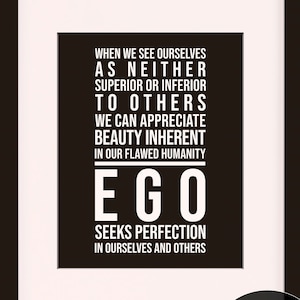 When We See Ourselves - empowerment poster / psychology quote / art print