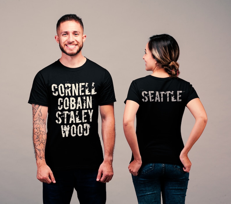 Tribute to Seattle Grunge Two-Sided Unisex Jersey Short Sleeve Tee image 1
