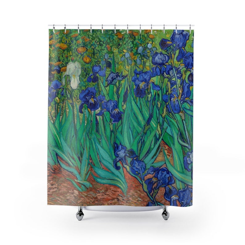 Vincent Van Gogh Irises Shower Curtain - Etsy