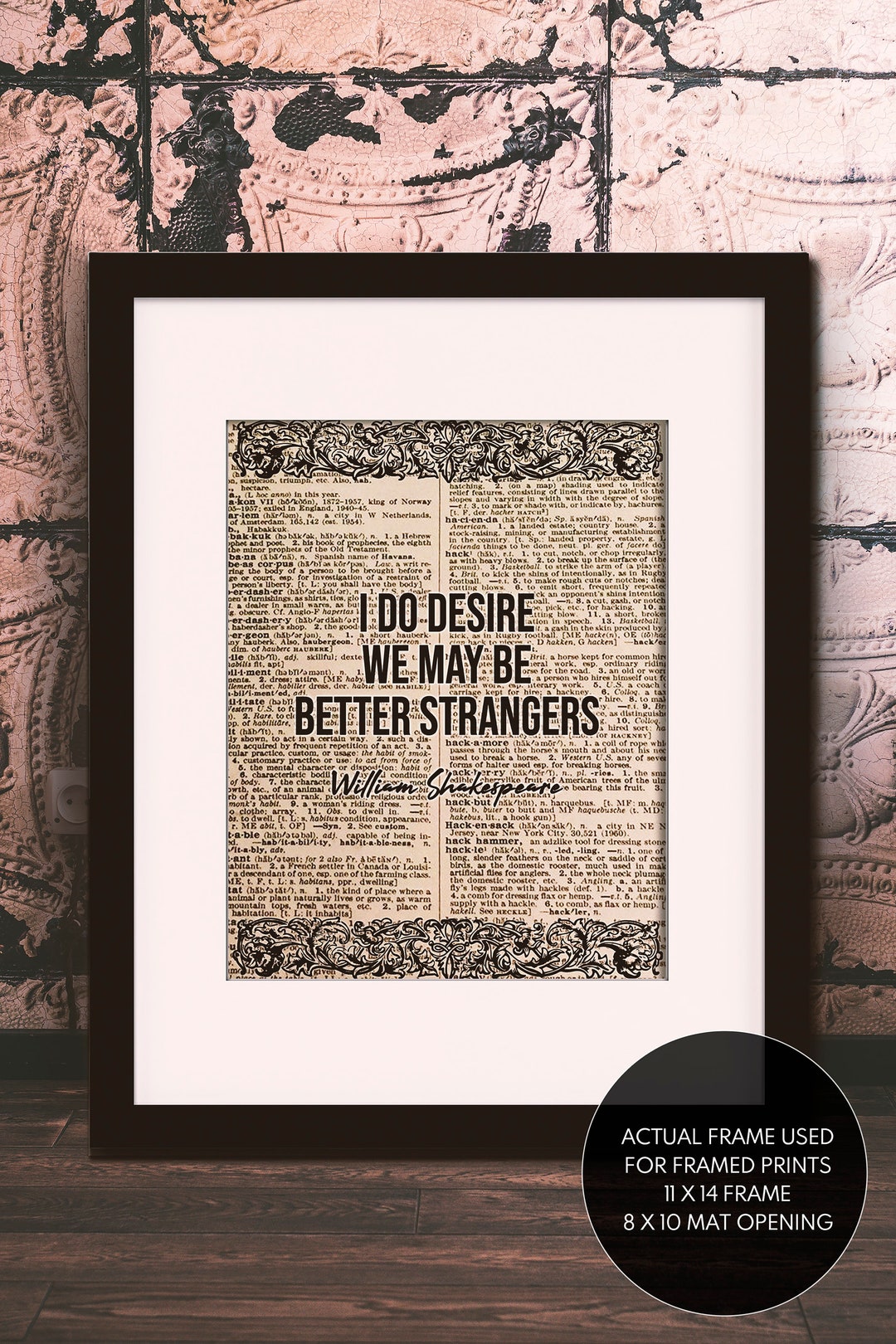 Better Strangers Quote - William Shakespeare, Literary Poster ...