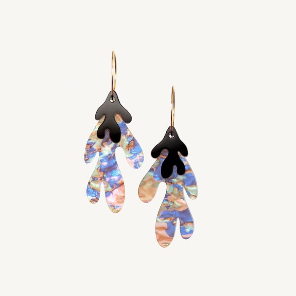 Lady Musgrave Earrings - Archipelago -  Laser Cut Statement Jewellery - By juniper and jet