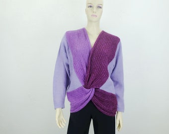 Vintage 1980s Gallagher Knitted Mohair Sweater / Vintage 80s