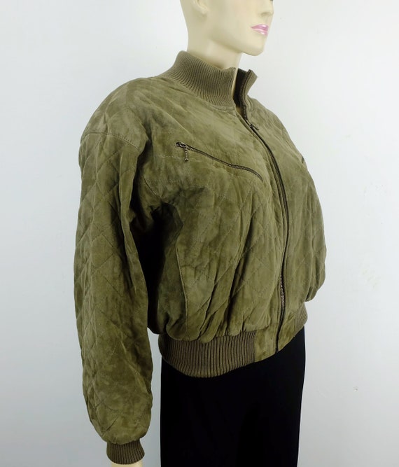 true vintage 1980s alcantara JACKET ultra suede w… - image 5