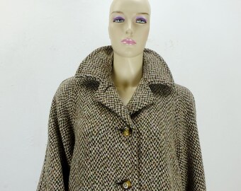 1980s True Vintage Aquascutum Women's Tweed COAT Size M - Etsy