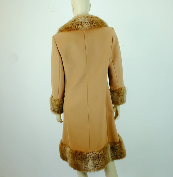 fantastic true vintage women's COAT wool and fake… - image 7