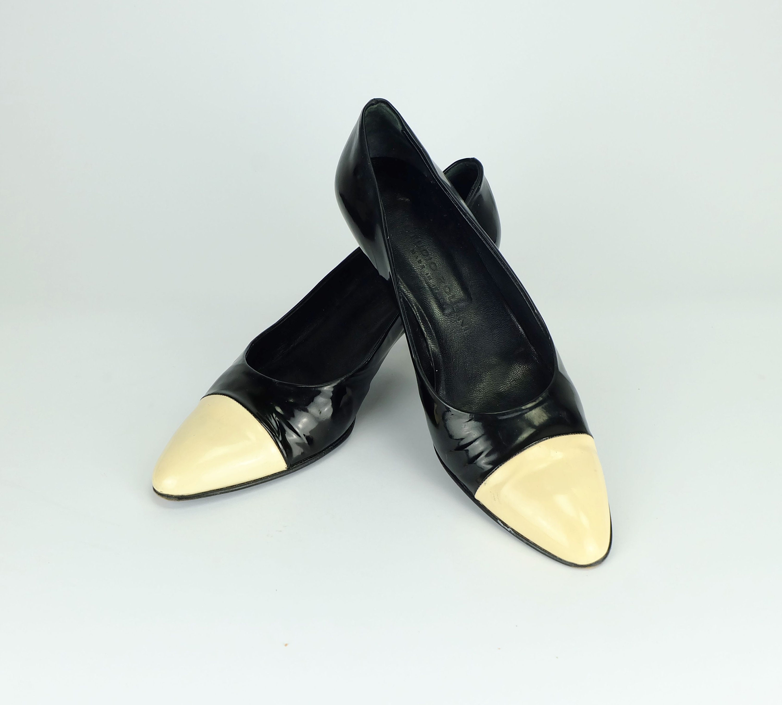 Vintage Studio Pollini 1980s 1990s Two-tone Patent Leather - Etsy Australia