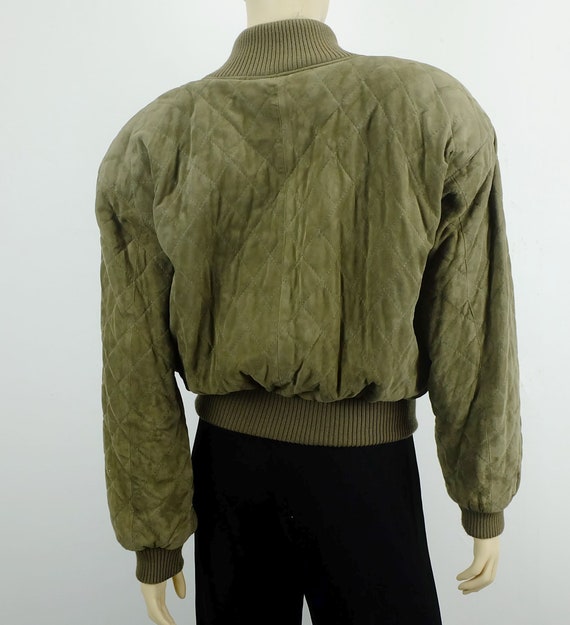 true vintage 1980s alcantara JACKET ultra suede w… - image 7