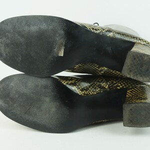 60s 70s true vintage salamander BOOTS lace-up boots snake pattern women's boots mod gogo US 7 UK 4.5 image 10