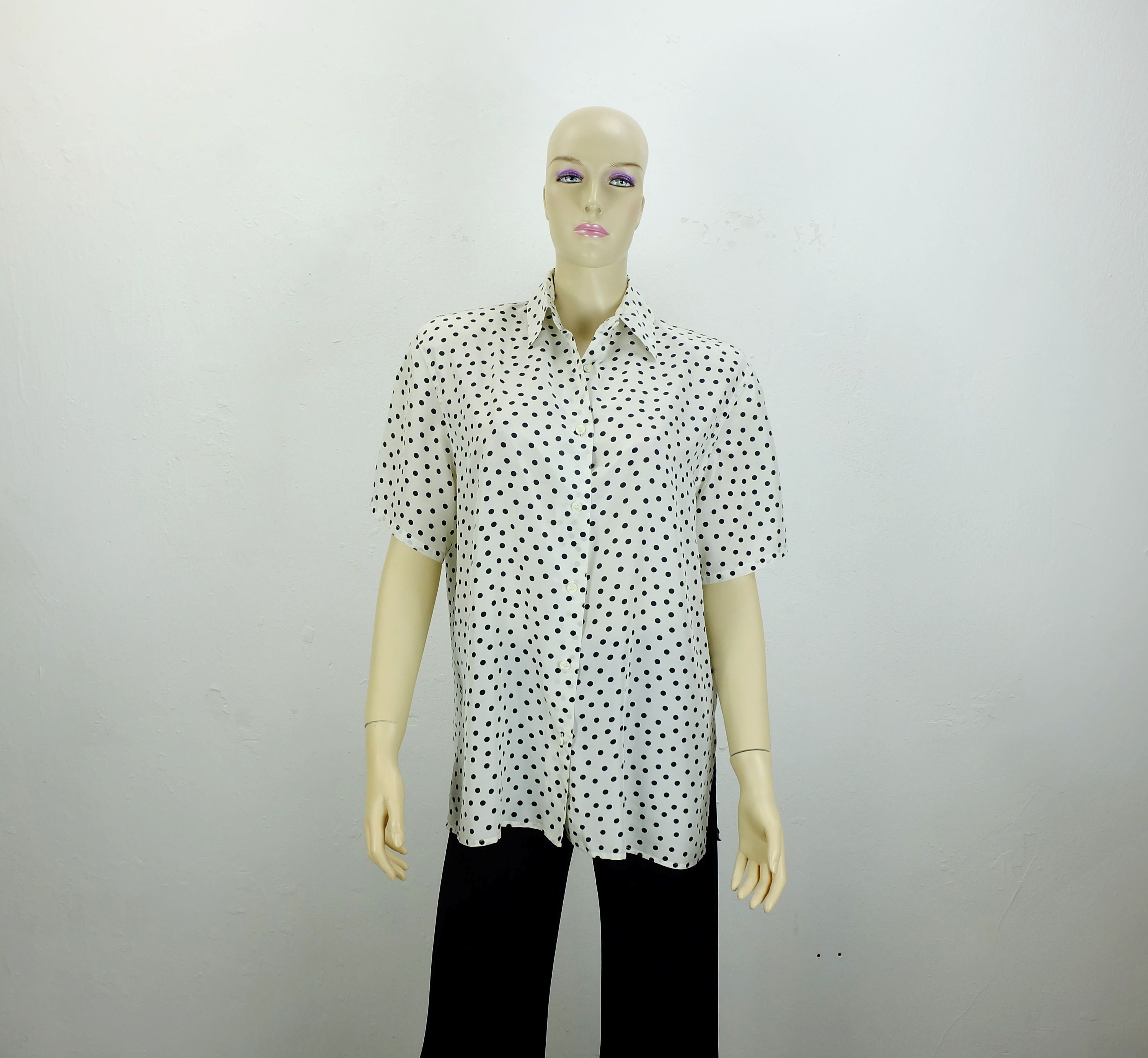 80s Vintage Silk BLOUSE Miss Astor 